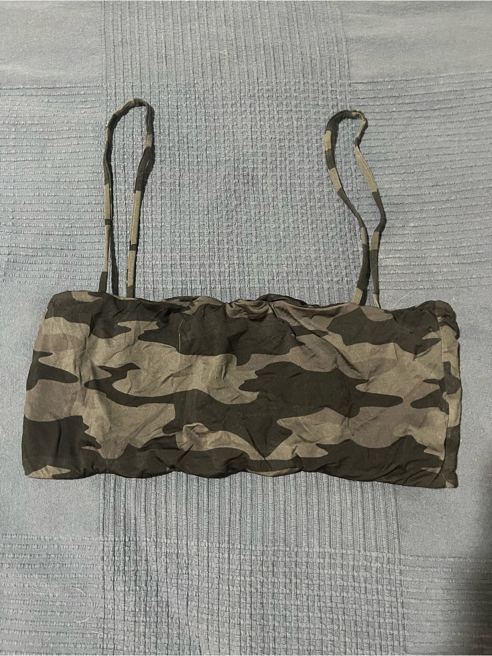 Mai Camo Bandeau Bikini Top